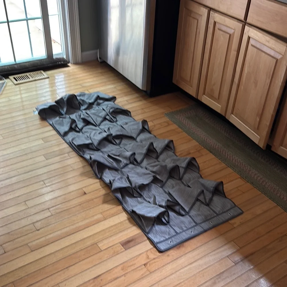 Gray Panel Shoe or Item Holder. Holds 24 Pairs of Shoes! H 62” W 21”